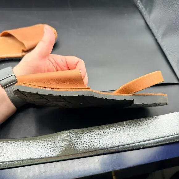 PONS Avarcas Brown Leather Sandals Menorca Spain Size 8 - Picture 13 of 15